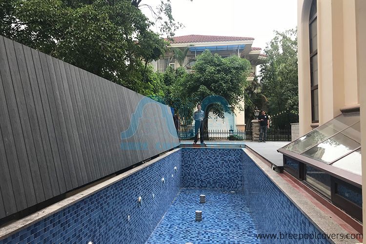 Guangzhou Evergrande Royal View Peninsula Project Bree Swimming Pool Folding Cover (2)