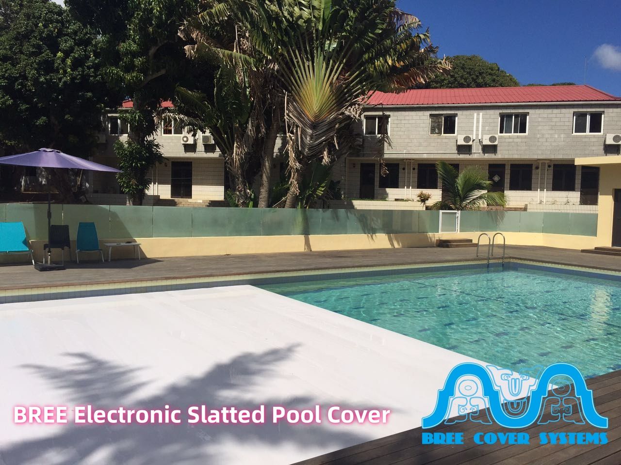 Bree Electronic Slatted Pool Cover